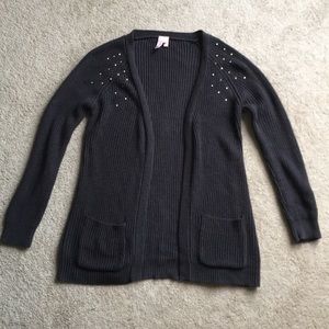 Dark gray cardigan